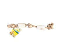 BUBIMEX-Os blanc avec corde 45 cm