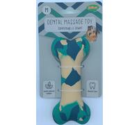 BUBIMEX-Os pour chien en caoutchouc naturel coloris bleu Bubimex Bonie - Taille M