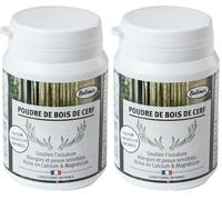 Bubimex - Poudre de Bois de Cerf - Complément Alimentaire 100% Naturel pour Chiens et Chats - Riche en Calcium et Magnésium - Ossature et Fonction Rénale - 60g (Lot de 2)