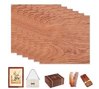 Bubinga Lot de 6 contreplaqué de palissandre brésilien, 30 cm x 30 cm, bois non traité pour gravure au laser, découpe CNC, artisanat peinture