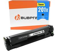 Bubprint Cartouche de Toner Compatible pour HP CF400X 201A 201X pour Color LaserJet MFP M277DW M277N M270 M252DW M252N M250 M274DN M274N M270 Noir