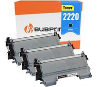 Bubprint Lot de 3 Toners compatibles avec Brother TN-2220 TN-2010 Noir | Pour MFC-7360N DCP-7055 HL-2130 DCP-7065DN Fax 2840 HL-2270DW MFC-7460DN MFC-7860DW