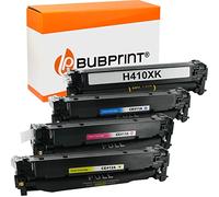 Bubprint Lot de 4 Toners compatibles avec HP CE410X CE411A CE412A CE413A | 305X 305A - pour LaserJet Pro 300 Color M351A MFP M375NW Pro 400 Color M451DN M451DW M451NW M475DN M475DW