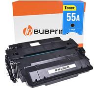 Bubprint Toner Compatible avec HP CE255A Noir 6000 Pages