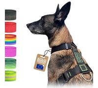 bub's Not Pull, Harnais pour Chien de Grande Taille avec système Anti-Traction (contrôle Taille : Cou 43 à 74 cm, Poitrine de 59 à 94 cm) (Noir)