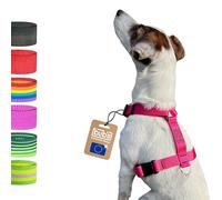bub's Not Pull, Harnais pour Chien de Moyenne/Petite Taille avec système Anti-Traction (contrôle Taille : Cou 34 à 57 cm, Poitrine 42 à 69 cm) (Rose)