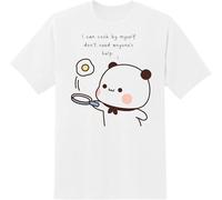 Bubu and Dudu Kawaii Cute Panda Bear I Can Cook by Myself T-shirt, blanc, M