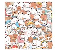 Bubu dudu Lot de 100 autocollants décoratifs pour bouteille d'eau, ordinateur portable, enfants, adolescents, étui de téléphone, bouteille d'eau, bagages, journal intime (A+B)