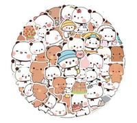 Bubu dudu Lot de 50 autocollants décoratifs pour bouteille d'eau, ordinateur portable, enfants, adolescents, étui de téléphone, bouteille d'eau, bagages, journal intime - B