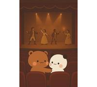 Bubu & Dudu Watch Musical at a Theater Notebook: Couple Bear Kawaii Night Out Journal