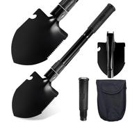 Bubuny Pelle Pliante Multifonctionnelle, Mini Pelle Pliante Jardinage Acier allié Inoxydable de Haute qualité pour la Survie pour Randonnée,Camping,Chasse,Jardinage,Pelletage De La Neige