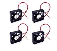 BUBY-4Pcs 50X50X15Mm Dc 24V Mini Ventilateur De Refroidissement 50Mm Avec 2 Pins Leads, 5500Rpm, 0.04A, 5015 Petit Ventilateur Dc Brushless 5Cm Pour Refroidissement Ou Ventilation, Imprimante 3D
