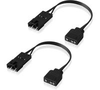 BUBY-Câble Adaptateur Compatible Avec Les Ventilateurs Corsair Rgb, Série Ml/Ll/Ql/Sp/Hd, Pour Connexion À L'Embase Argb Standard 5V 3 Broches (2 X 10Cm)