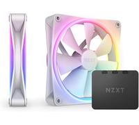 BUBY-F140 Rgb Duo-Rf-D14Df-W1-2 Ventilateurs Rgb Double Led De 140 Mm-20 Led Configurables Individuellement-Airflow Et Pression Statique Équilibrées-Pack Double ¿ Blanc