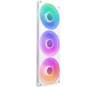 BUBY-F420 Rgb Core-Unité De Ventilateur À Cadre Unique De 420 Mm Avec 3 Ventilateurs Rgb De 140 Mm-Contrôle De La Vitesse Et De L'Éclairage-Haute Pression Statique Et Flux D'Air-Blanc