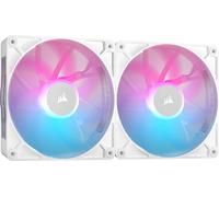 BUBY-Icue Link Rx140 Rgb 140Mm Ventilateurs Pwm Avec Hub Système Icue Link-Roulement À Dôme Magnétique-Dual Pack-Blanc