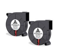 BUBY-Lot De 2 Ventilateurs De Refroidissement Radial Turbo À 2 Broches Dc 5015-12 V 50 Mm X 15 Mm-4500 Tr/Min-Haute Vitesse