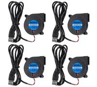 BUBY-Lot De 4 Ventilateurs De Refroidissement Usb 50 Mm 50 X 15 Mm 5 V 5015 Pour Ventilateur Centrifuge Pour Ventilateur D'Échappement