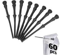 BUBY-Lot De 60 Supports De Ventilateur En Caoutchouc, Broches En Caoutchouc De Silicone, Supports De Ventilateur Anti Vibrations, 60 Pièces, Noir, Pour Ventilateur De Boîtier Pc, Ak-Mx003-Bkt60