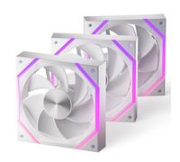 BUBY-Nyota Ventilateur Pc 120Mm Argb Reverse [Lot De 3] [Hdb] Ventilateur Rgb 2000 Rpm/61.5 Cfm/2,16 Mmh2O 5V 3Pin Argb Et Ventilateur Pwm 4Pin Durée De Vie De 50000H