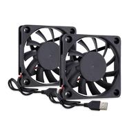 BUBY-Ventilateur Usb 60 Mm 60 X 10 Mm Ventilateur D'Ordinateur 6 Cm Ventilateur D'Ordinateur 3500 Tr/Min Ventilateur De Refroidissement Dc Sans Balais Ventilateur De Refroidissement 6010