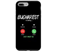 Bucarest Appelle et Je Dois partir en Roumanie en Voyage Coque pour iPhone 7 Plus/8 Plus