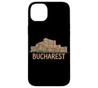 Bucarest Roumanie Voyage Souvenir Ville Cadeau Monument Coque pour iPhone 14 Plus