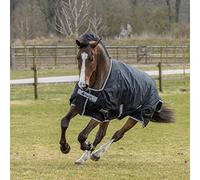 Bucas Anniversary Couverture d’entraînement pour cheval, légère, SF 50 g - Noir/Argenté
