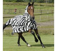 Bucas Buzz-Off Zebra Couverture Anti-Mouches col intégral 135