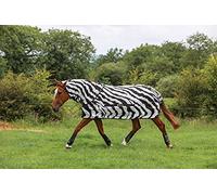 Bucas Buzz-Off Zebra Couverture Anti-Mouches col intégral 140 cm