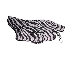 Bucas Buzz-Off Zebra Couverture Anti-Mouches col intégral 155 cm
