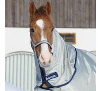 Bucas Cou Combi Power cm - Couverture pour chevaux - Cou de cheval - Argenté - Nylon imperméable - Taille S (125-130 cm) - Unisex - XS (Rückenlänge 115 cm)