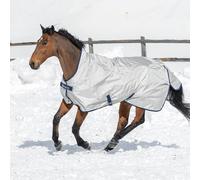 Bucas Couverture d'extérieur 300g Power Turnout Extra High Neck Couverture de pré Silver 130