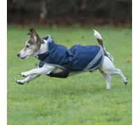 BUCAS Freedom Dog Rug Couverture pour chiens Manteau de pluie pour chiens 300g, bleu marine-argent, Taille (cm):65cm