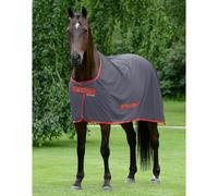 Bucas Power Cooler couverture d'extérieur, couverture d'écurie en deux couleurs, couleur:Grey/Red, taille:125