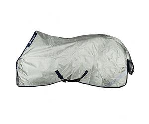 Bucas PowerTurnout Light Stay-Dry Couverture pour Cheval Argenté 140 cm