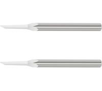 Bucasso Model Scriber Blades, 2 PCS Tungsten Steel Blades for Modeling Hobby, RG Scale Model, Gundam Model Kit, Plastic Models, Resin GK Carved Engraved Lines, Scriber Replacement Blades (.3)