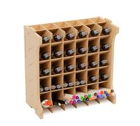 Bucasso Organiseur de peinture pour 30 bouteilles de peinture, rangement d'outils de modèle adapté aux peintures Tamiya, GK9