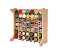 Bucasso Organiseur de Support de Peinture avec 49 Trous adapté pour 10 ML Tamiya,10 ml/18 ML Mr Hobby, Rangement d'outils de modèle avec matériau MDF, GK13