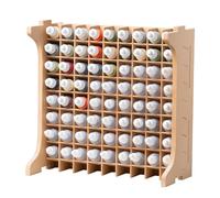 Bucasso Rangement pour outils de modélisme en plastique, Le support à peinture en MDF peut contenir 72 pièces de peinture artisanale compatibles avec le stockage. GK12