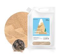 BUCATSTATE Sable pour hamster avec bec verseur, 1,5 kg de sable du désert | Sans poussière | Sable de litière sans calcium pour le bain de hamster syrien nain chinchilla gerbille souris Degu