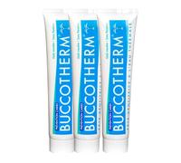 BUCCOTHERM | [Dentifrice Prévention Caries Goût Menthe] | Certifié Bio | Apaise les gencives | Protège | Prévention des caries | 100% d’ingrédients d’origine naturelle | Lot de 3x75ml