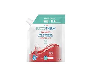 Buccotherm - | Mon premier - Dentifrice bio enfant | Lutte contre l’apparition des caries & la plaque dentaire | Eco-Recharge | 99% d’ingrédients naturelles | Goût Fraise | Fabriqué en France | 200 ml