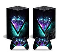 BUCEN Housse Protection Vinyle Console pour Xbox Series X Skins Wrap Sticker avec Deux Autocollants Contrôleur sans Fil Gratuits(01323) Autocollant (Color : 2)