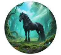 Bucephalus, Puzzle Circulaire 1000 Pièces Enrichi DeCheval, pour Esprit Curieux Et Aimant Les Défis Visuels 1000pcs (67.5x67.5cm)