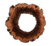 Bûche Creuse pour Reptiles, Abri Solide, 20x10x10 CM | Bois Brun, Forme Tronc Creux, Entretien Facile, Décor de Vivarium Forêt Tropicale, pour Tarentule et Couleuvre