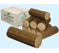 Bûche de chauffage en bois pressé.