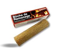 Bûche de ramonage chimique | Cheminée insert poêle chaudière foyers ouverts | Tous conduits de fumée | Efficacité totale sous 15 jours | Kibros 4BUCH2b