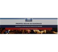 GEB Bûche de ramonage Propfeu – pour conduits de cheminées et poêles – Marron