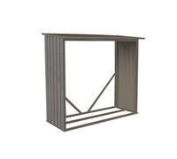 Chalêt-Jardin Bûcher pour Abri de Jardin en Métal Look Bois Vieilli - 13-809710